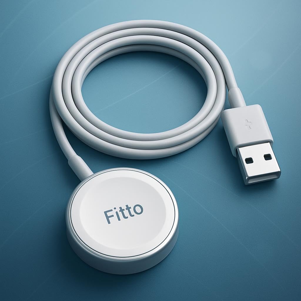 96 Pieces Magnetic Fast Wireless Chargers with 1m USB Cable for Watches