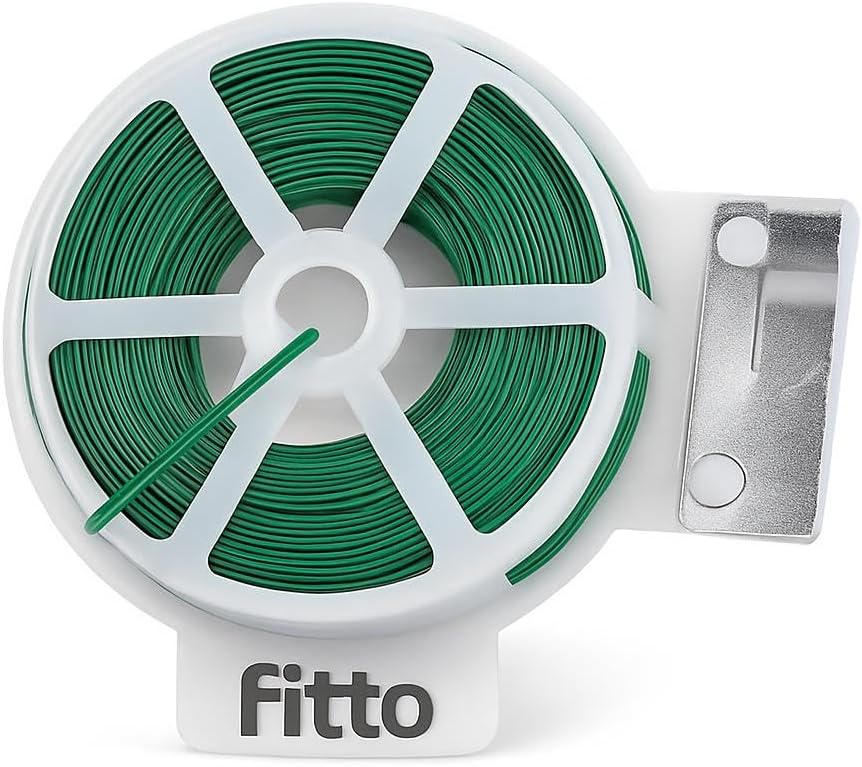 120 Pieces Green Twist Tie Roll - 30 Meters (100 Feet)s for Securing Plants and Cables
