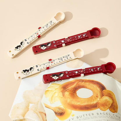 Scale Sealing Clip Set of 6 – Cream – 14cm x 2cm – PP Material