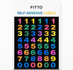 144 Pieces Self Adhensive Labels 5 Sheets (15x11cm Number Series)