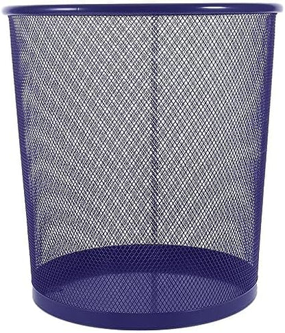 Round Paper Bin 23.5x19x26cm for Office & Home Waste Disposal, Purple