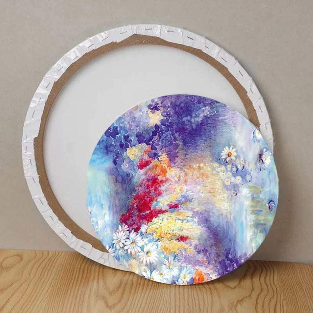 Canvas Round 40cm x 40cm for Painting, Art Projects, Home Decor