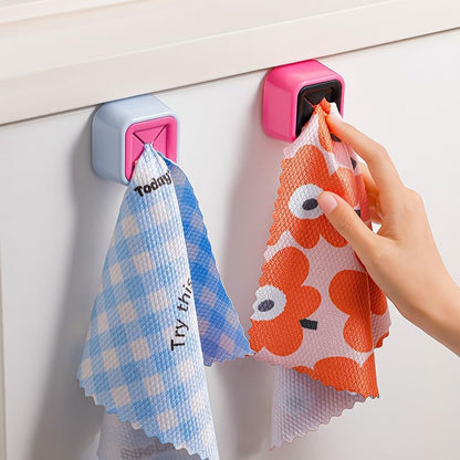 Towel Plug – Compact Design in Rose Red & Black – Lightweight PP + PVC Material, Pack of 3