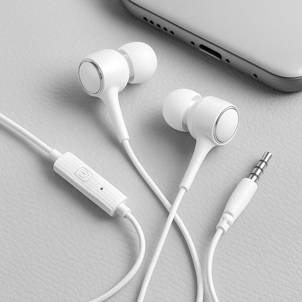 240 Pieces Original HUAWEI Honor Earphone AM115s (Wired Half In-ear – 3.5mm Jack – Microphone Volume Control – For Huawei P10 P20 Lite)