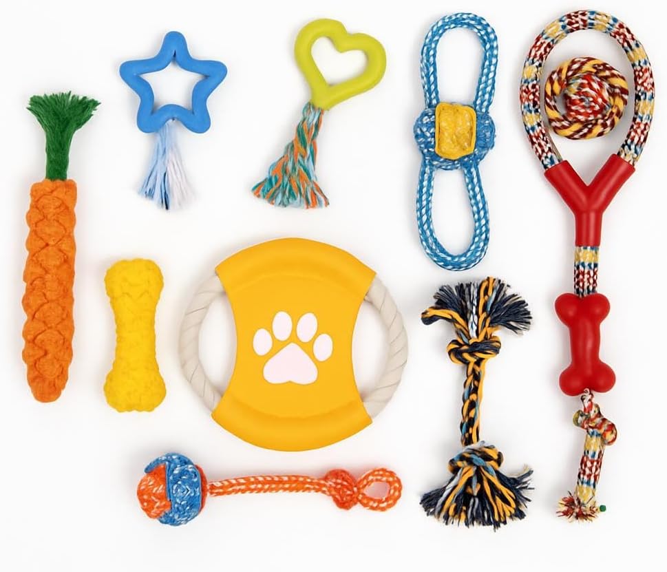 72 Pieces Dog Rope Toy Sets (Assorted Colors – Multi-Color pack of 16)