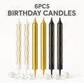 240 Pieces 6pcs Cake Candles for Birthday (Party – Anniversary – Decorative Numerical Cake Toppers)
