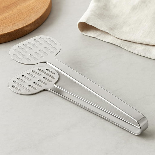 Stainless Steel Barbecue Tongs – Premium Quality, Extra Long, Heat-Resistant, Non-Slip Grip, Ideal for Grilling, BBQ, and Cooking – Durable Kitchen Tool