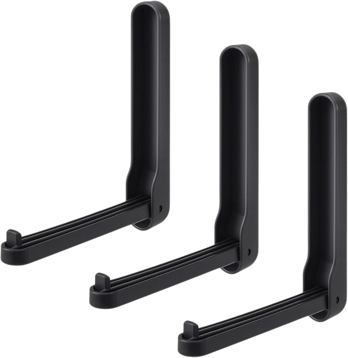 96 Pieces 90 Degree Foldable Wall-Mounted Clothes Hanger Storage Artifacts (Adhesive Type – Can hold Upto 5kg – Pack of 3)