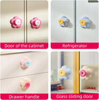 120 Pieces Flower Suction Cup Hooks (Decorative – Pack of 4 Blue Design)