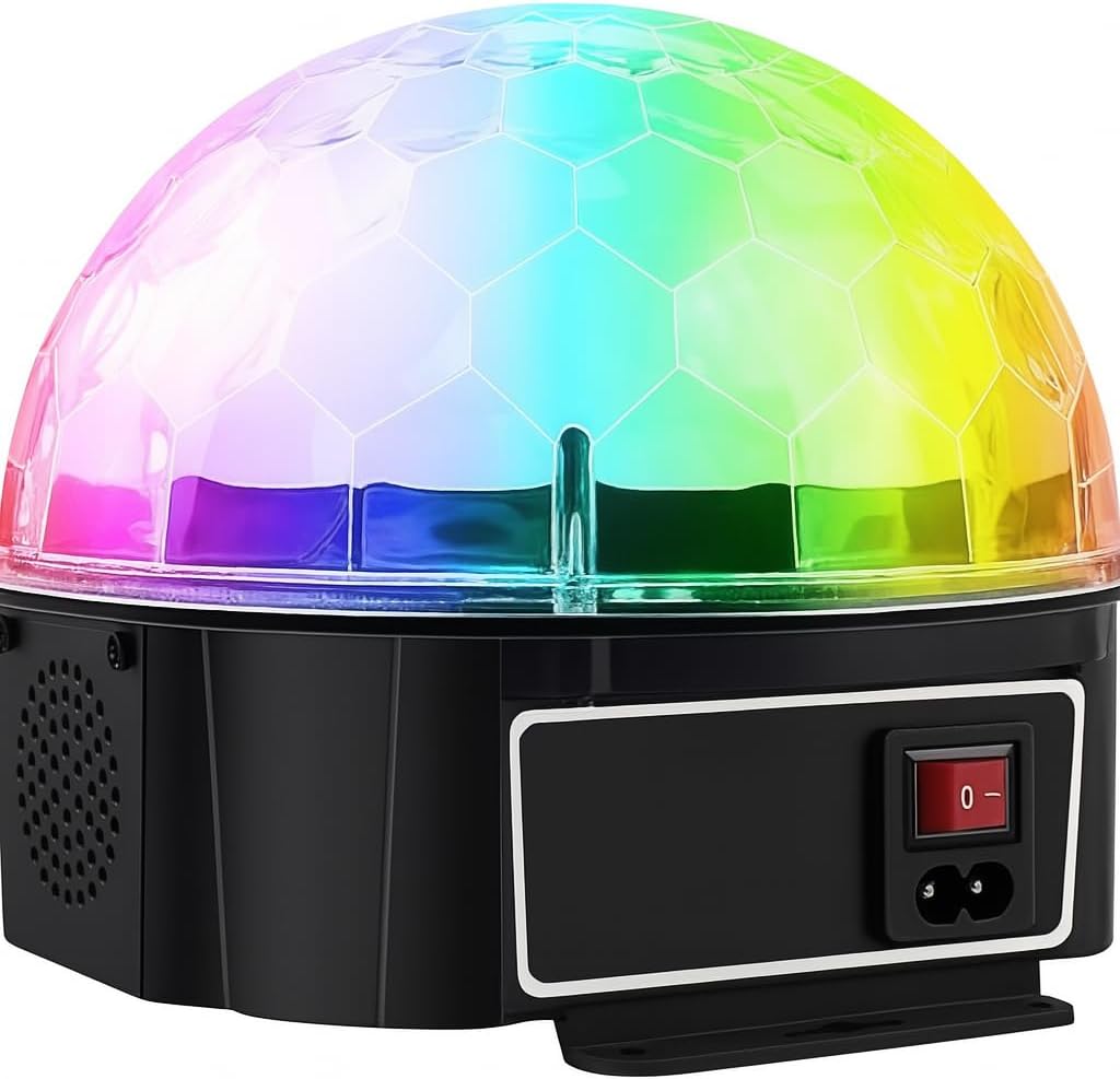 96 Pieces Rotating Crystal Ball LED Light Dome | Battery-Operated Night Light | Colorful Mood Lamps for Parties (Home Decor – and Kids | Ideal Gift for Birthdays and Celebrations)