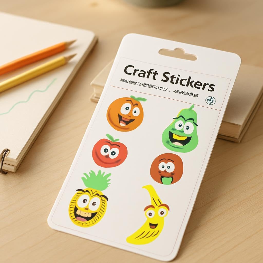 144 Pieces Fruit Series Craft Stickers (17.7x11.2cm – Craft Supplies for Creative Projects)