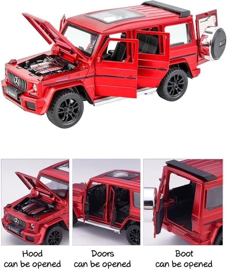 1:24 Mercedes Benz Model Car – Red, Die-Cast Toy Car for Kids, Boys, Girls, Ideal Gift for Car Enthusiasts, Detailed Design, Durable, Perfect for Collectors and Play