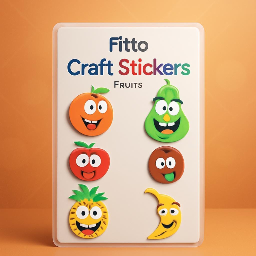 144 Pieces Fruit Series Craft Stickers (17.7x11.2cm – Craft Supplies for Creative Projects)