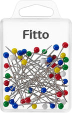 240 Pieces Sewing Pins for Fabric (Straight Pins with Colored Ball Glass Heads)
