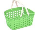 120 Pieces Green Plastic Organizing Storage Baskets with Handles and Holes - Multi-Purpose Small Bin for Kitchen (Bathroom – Toys – and More - Durable – BPA-Free – Easy to Clean – Lightweight and Portable)