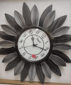 60 Pieces Leaf Design Wall Clocks (12-Inch Decorative Wall Clock with Silent Quartz Movement – Modern Leaf Pattern – Round Wall Clock for Living Room – Bedroom – Kitchen – Office – Home Décor)