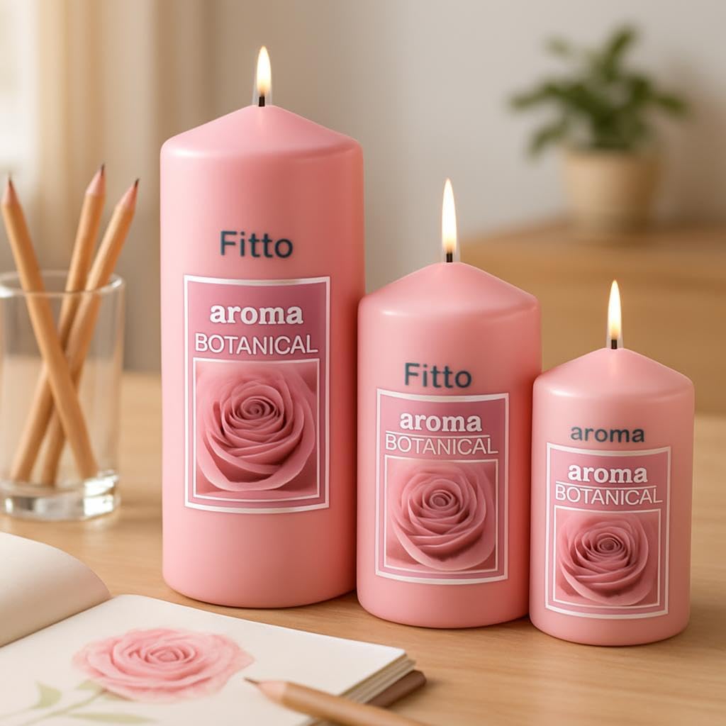 96 Pieces Strawberry Scented Candles Pack of 3s (Long Lasting Big Scented Candle for Home – Relaxation – Aromatherapy – Assorted Colors)