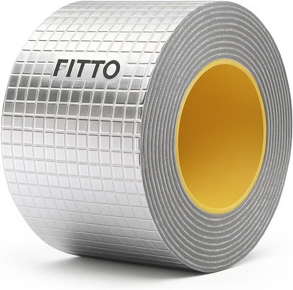 Aluminum Foil Butyl Tape 5cm x 5m – Super Waterproof Tape for Roof Leaks, Surface Cracks, Window Seals, Boat Sealing, and Pipe Ruptures