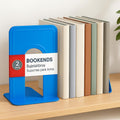96 Pieces Bookends 2 Piece Sets (19x12.6cm Blue for Home and Office Organization)