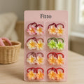 96 Pieces 16 Pieces Plumeria Hair Ties with Rubber Band for Stylish Hair Accessories