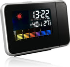96 Pieces LCD Projector Digital Watch Alarm Clocks (Temperature Humidity – Desktop – LED Backlight – Table Clock)