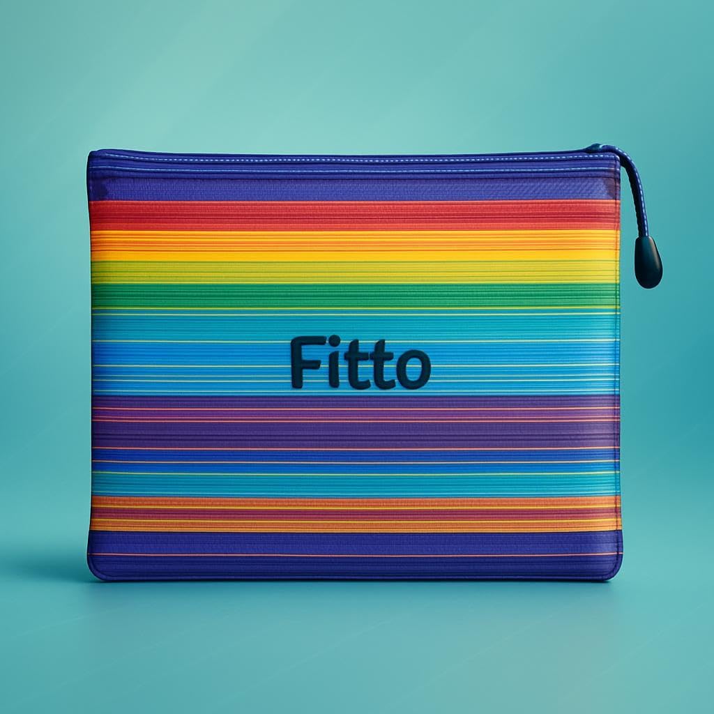 Zipper Bag for A4 Sheets, 29.7x21cm, Assorted Patterns for Office & Home