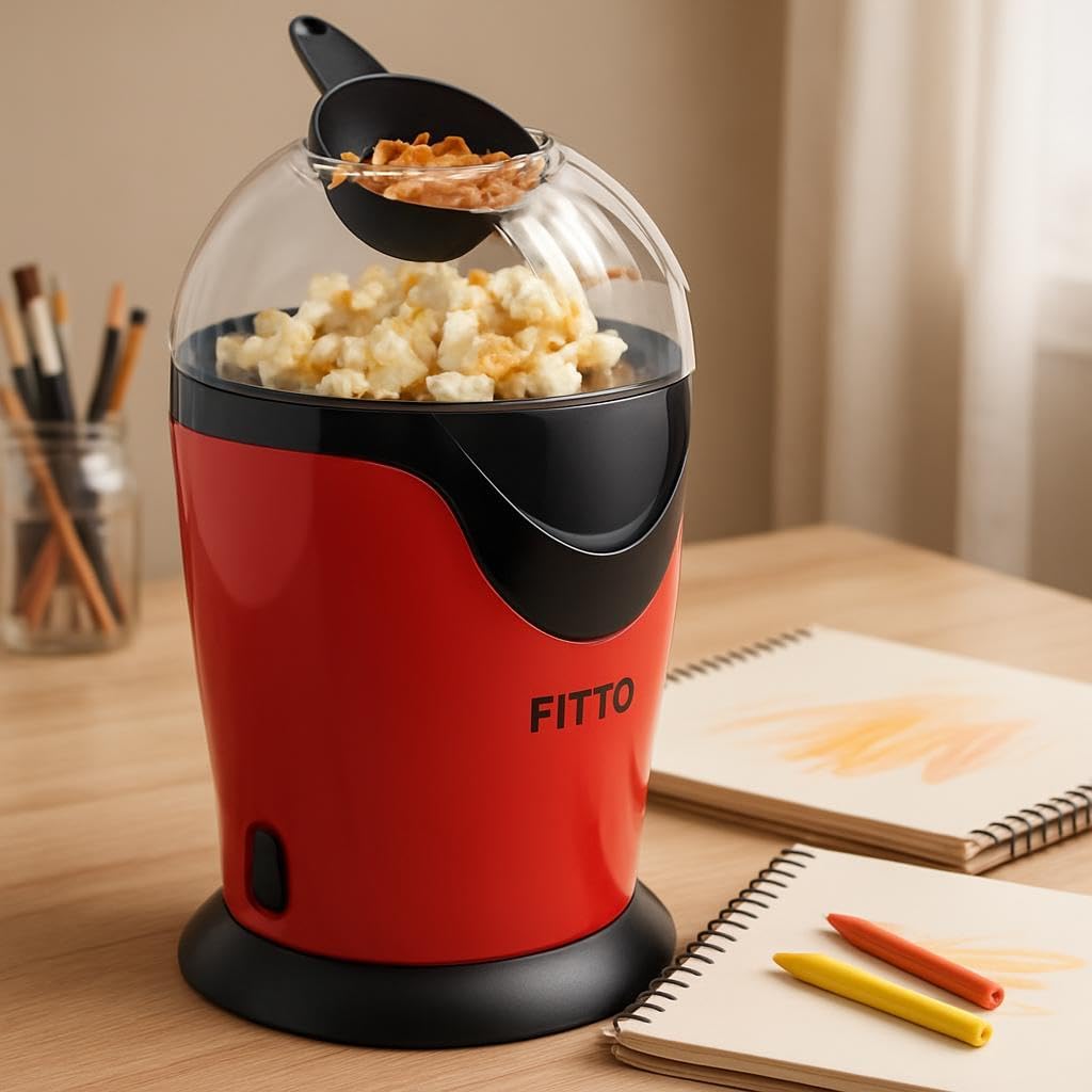 72 Pieces Popcorn Makers (Oil-Free Hot Air Popcorn Machine – Perfect for Healthy Snacking – Fast & Easy to Use – Ideal for Movie Nights – Parties – or Everyday Treats)