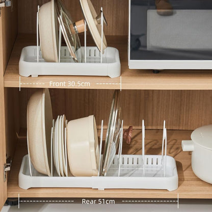 Adjustable Cookware Storage Rack – 7 Pieces – White