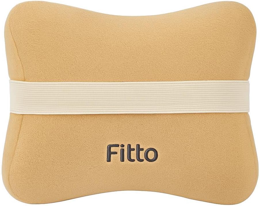 Car Neck Pillows, Soft Slow-Rebound Memory Foam Headrest, Biege