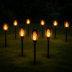 96 Pieces Solar Torch Lights (Waterproof Dancing Flames Torches – Outdoor Garden Lights for Yard – Patio – Pathway & Backyard – 4-Pack – Energy-Efficient LED Solar Lights for Lawn – Landscaping & Decor)