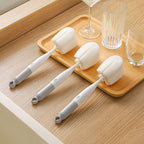 144 Pieces Three in One Cup Brushes (Sponch Brush – Twist Crevice Brush – and Beveled Brush head)