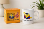 96 Pieces White Ceramic Mugs with Superhero Emoji Print (350ml Coffee Cup – Fun Design for Home or Office)