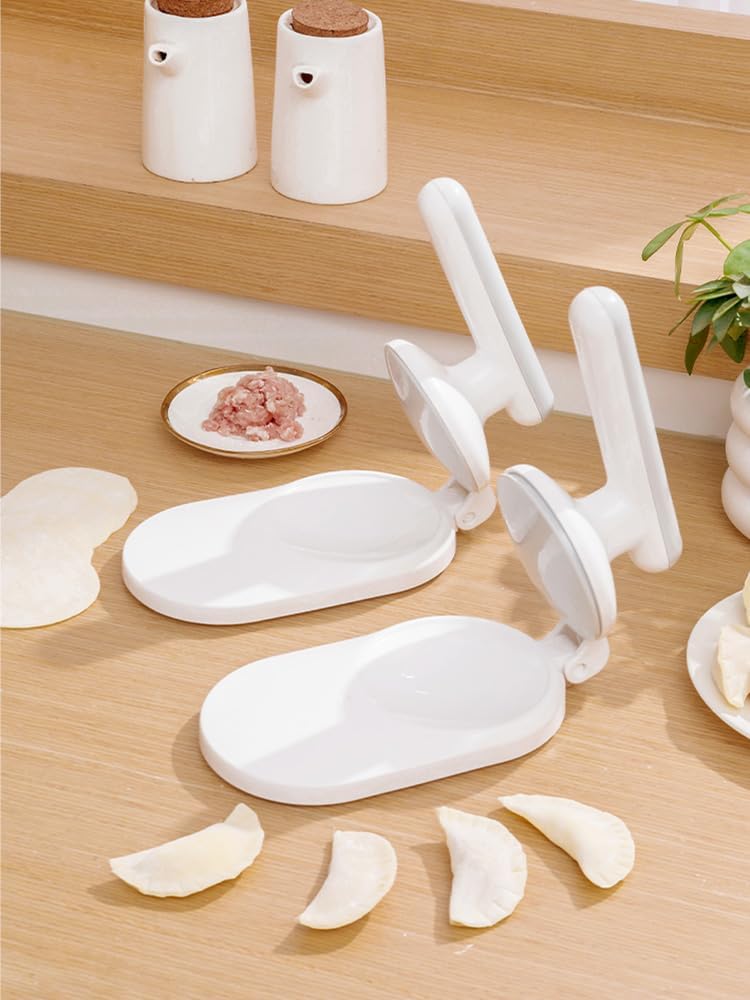 120 Pieces Dumpling Skin Pressing Tools (Ergonomic Design – White – Single Pack)
