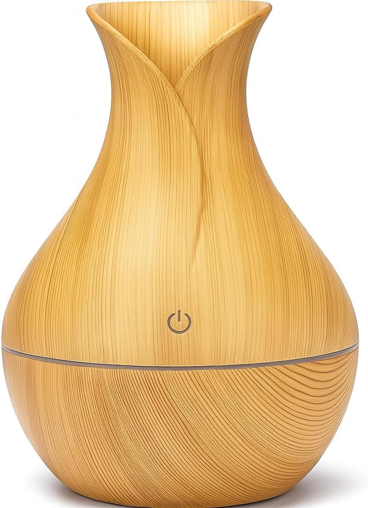 Relaxing Cool Mist Humidifier with Color Changing LEDs | Quiet Ultrasonic Humidifier for Bedroom, Office & Baby Room | Essential Oil Diffuser | Auto Shut-Off & Adjustable Mist Levels