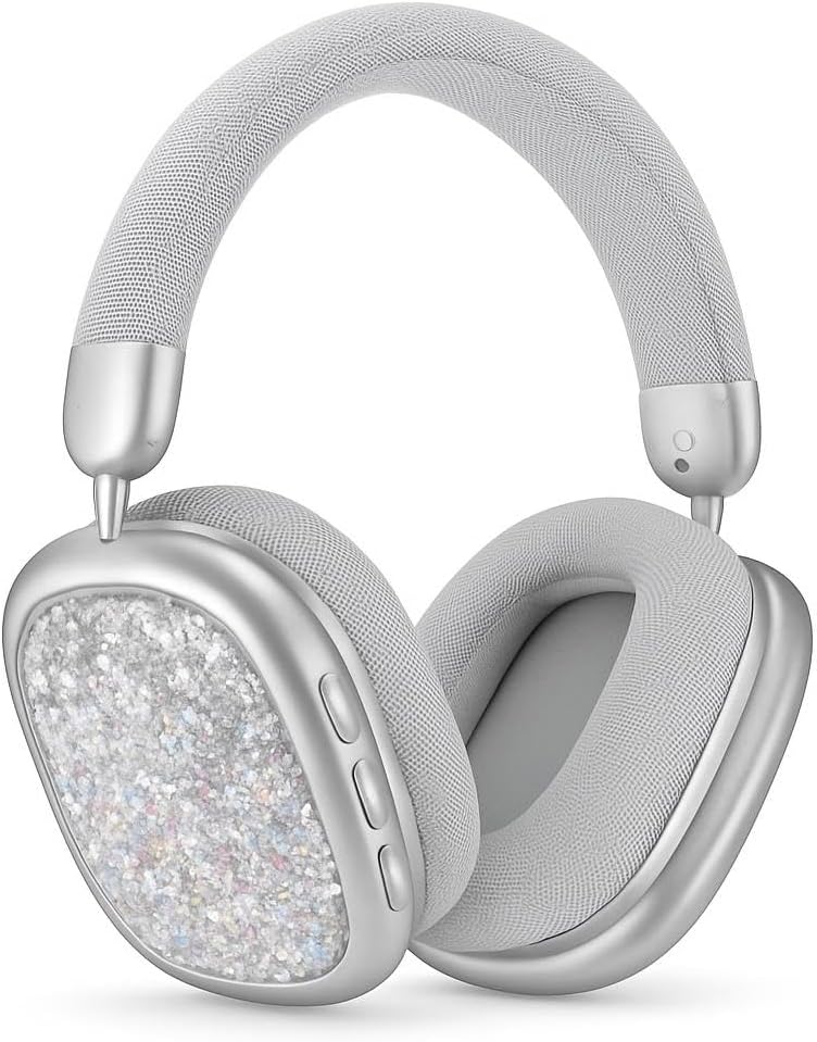 Wireless Over-Ear Bluetooth Headset - Silver