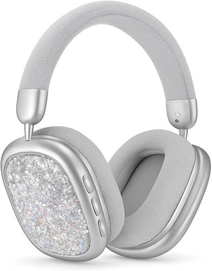 Wireless Over-Ear Bluetooth Headset - Silver