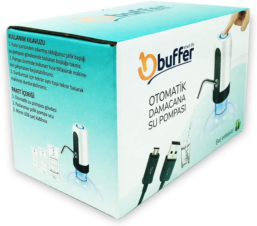 96 Pieces Water Bottle Pumps (Automatic – USB Charging – For 3-5 Gallon Bottle – Portable – For Outdoor Home Office)