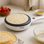 60 Pieces 600W Electric Crepe Makers (20cm Non-Stick Burner – White)