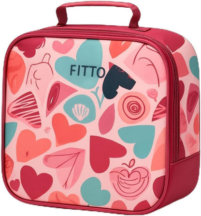 School Bag Red 23x8x23cm Lightweight Student Backpack