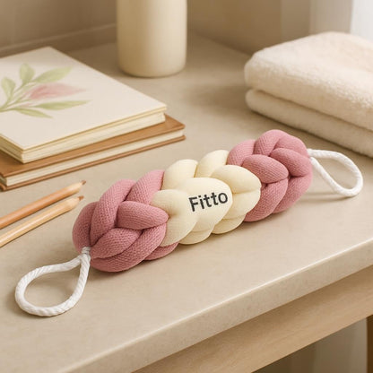 Stretchable Braided Back Scrub Bath Sponge, Exfoliating Loofah Shower Scrubber for Back, Neck & Hard-to-Reach Areas,Assorted