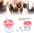 72 Pieces Electric Makeup Brush Cleaner - Portable Automatic USB Cosmetic Brush Cleaner Spinner Machines for All Brush Sizes (Deep Cleaning Tool)