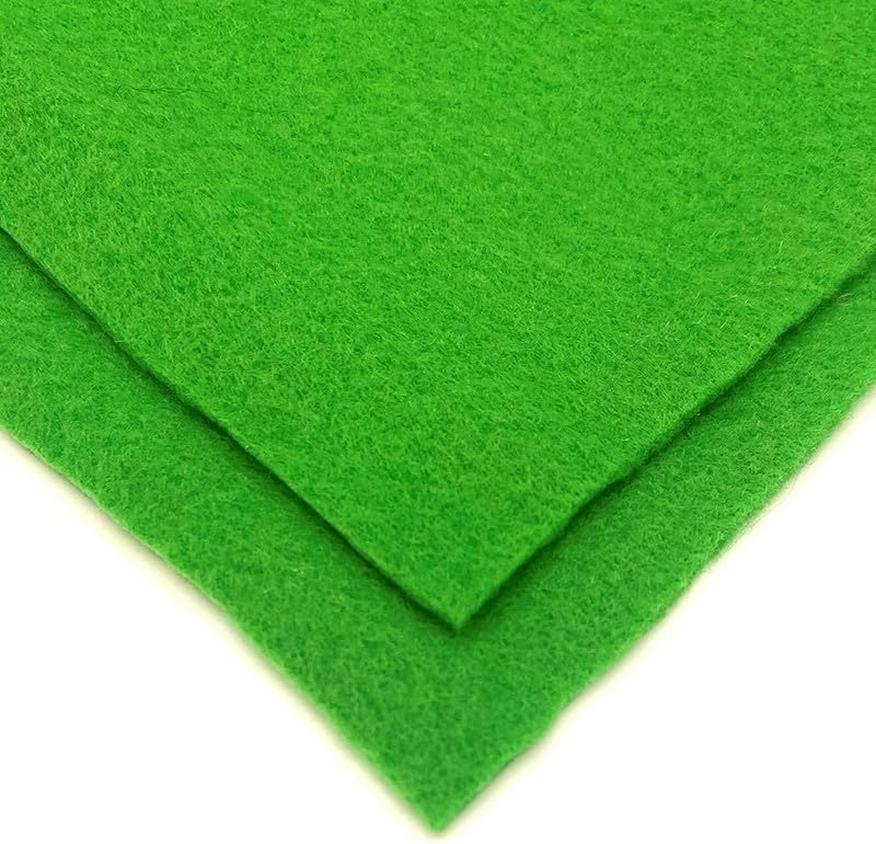 Felt Fabric 40cm x 60cm Green for Crafts, DIY Projects, Sewing, and Decorations