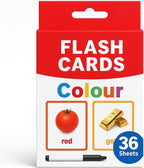 120 Pieces Color Series 36 Sheets Flash Cards (12x7.7cm)
