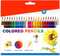 96 Pieces 24 Pieces (2.6mm Color Pencils 17.5cm 24 Colors for Drawing & Sketching)