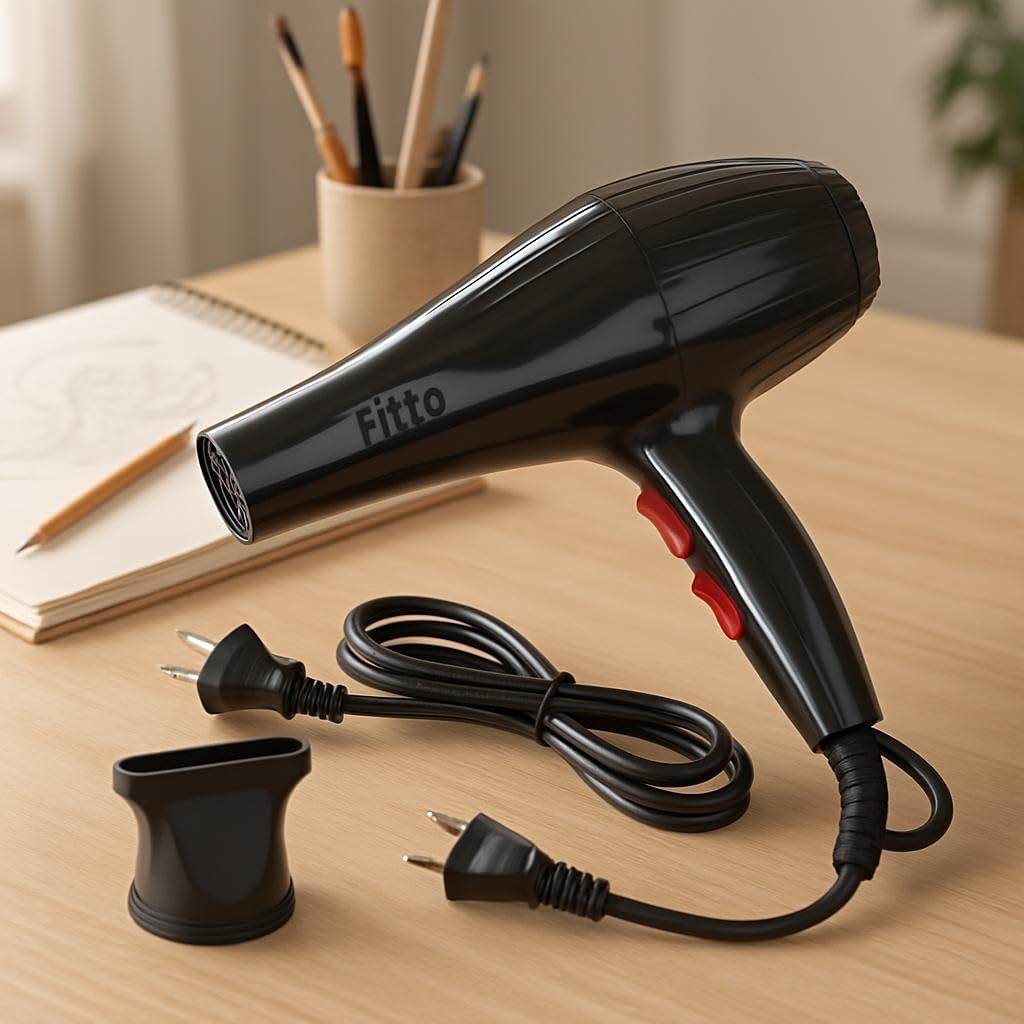 Hair Blow Dryer 4000W, Professional Mini Hair Dryer with 2 Heat & 3 Speed Settings, Lightweight, Travel-Friendly