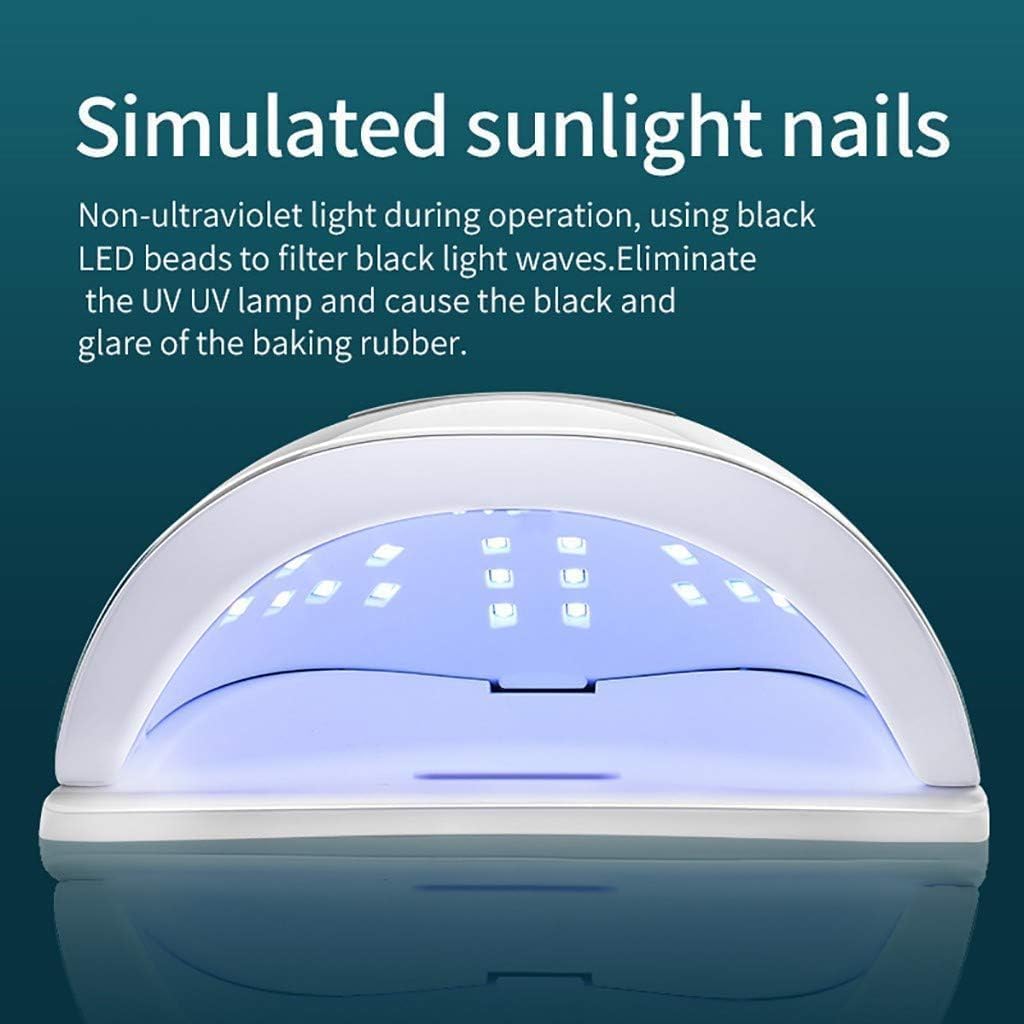 54W UV LED Nail Lamp – Professional Sunlight Nail Dryer for Fingernails & Toenails with Timer and LCD Screen