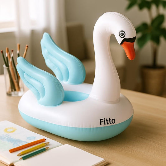 Inflatable Unicorn Pool Float Ring with Glitters – Unicorn Swimming Ring for Pool, Beach, and Summer Fun