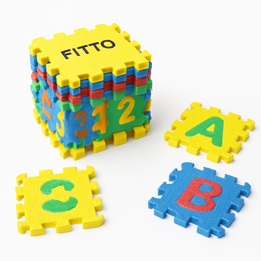 240 Pieces Puzzle Sheets As (B – C + 1 – 2 – 3 – 6x6 cm Educational Puzzle Worksheets for Kids – Learning Activity Pack)