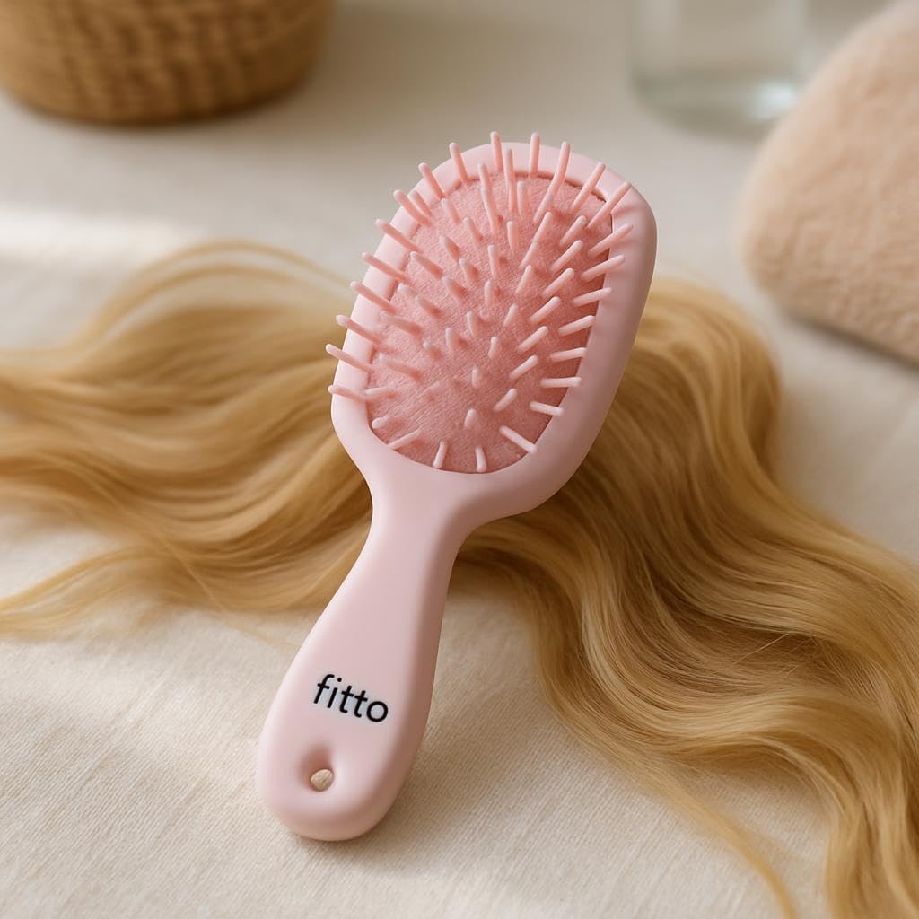 144 Pieces Mini Cute Air Cushion Hairbrush - Portable Travel Hair Brushes (Assorted Colors)
