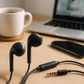 120 Pieces 3.5mm In-Ear Earphones with Microphone and Controller for Android and Computer